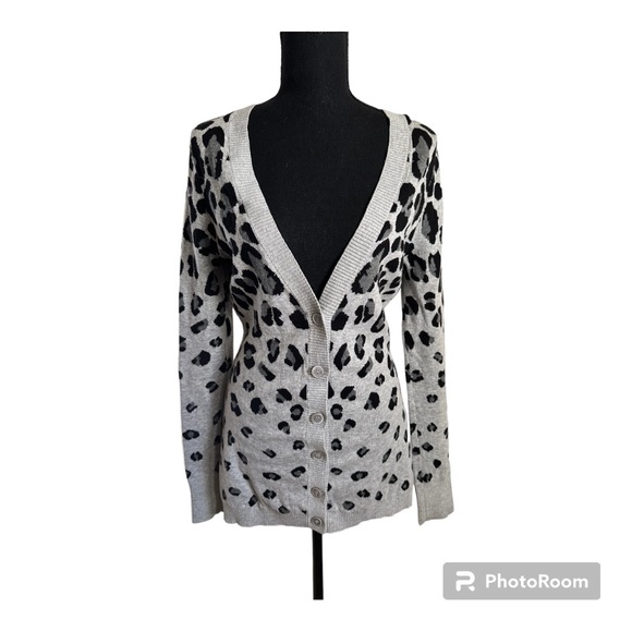 Express | Leopard Cardigan Sweater - Picture 1 of 10